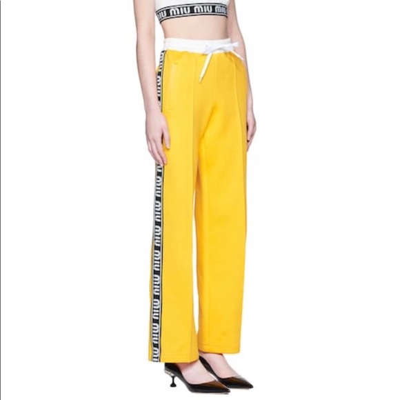 miu miu track pants